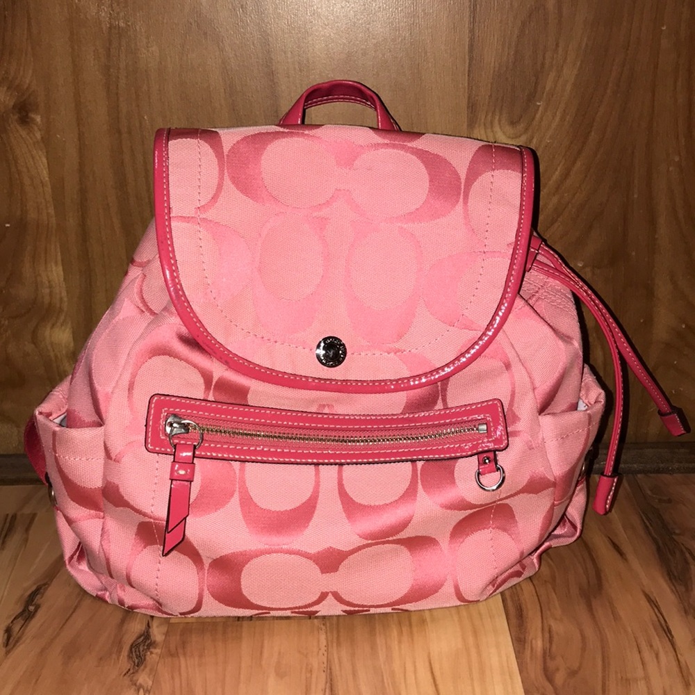 Coach Poppy Pink backpack
